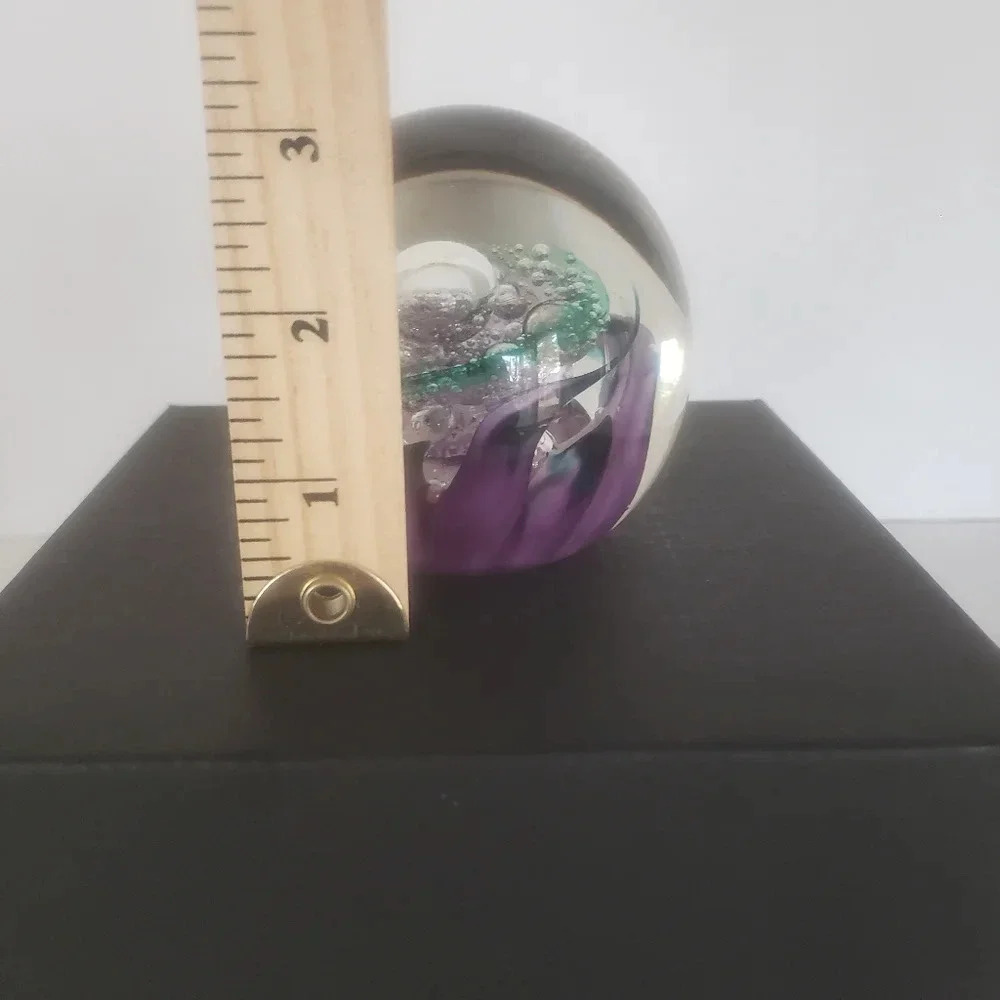 Vintage Selkirk 1997 Scottland Twilight Handmade Artglass Paperweight. - Picture 5 of 5